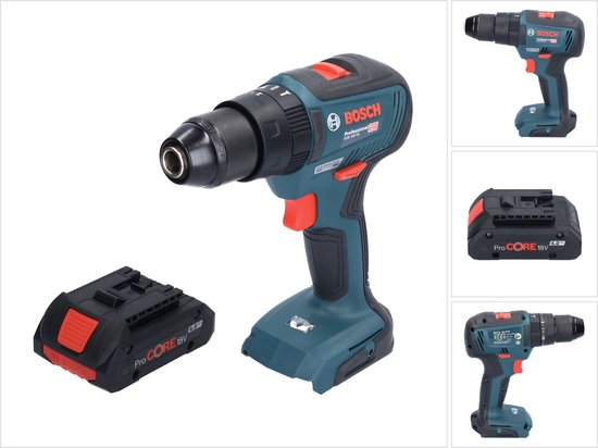 Bosch GSB 18V-55 Professional accu-klopboormachine 18 V 55 Nm borstelloos + 1x ProCORE accu 4,0 Ah - zonder oplader