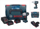 Bosch GDS 18V-450 HC accuslagmoersleutel 18 V 450 Nm 1/2" + 2x ProCORE oplaadbare accu 8.0 Ah + lader + L-Boxx