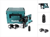Makita DHR 281 MJ Brushless accuklopboormachine 28 mm 2x 18 V voor SDS-PLUS met snelspanboorhouder in Makpac + 2x 4.0 Ah accu - zonder lader