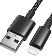 Lange USB Oplaadkabel - 3 Meter - Geschikt voor iPhone - Oplader Kabel Snoer Snellaadkabel - Nylon Gevlochten - Sterk