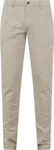 Suitable - Chino Pico Linnen Beige - Heren - Maat 98 - Modern-fit