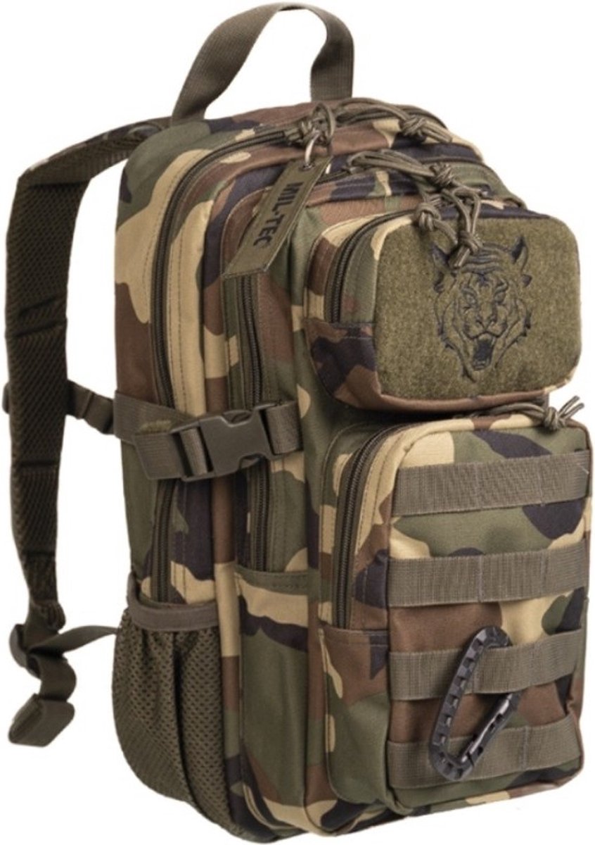 Woodland Leger Assault Pack - Rugzak Kinderen - Kind Maat Rugzakken kleine Kids - prepper- school - sport -outdoor