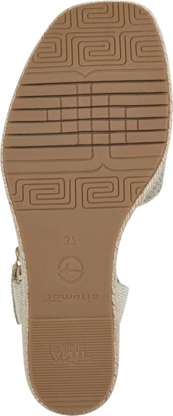 Tamaris Espadrilles goud Textiel - Maat 38