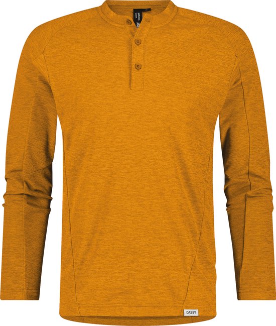 DASSY® Serengeti Henley - maat L - ZONNEBLOEMGEEL