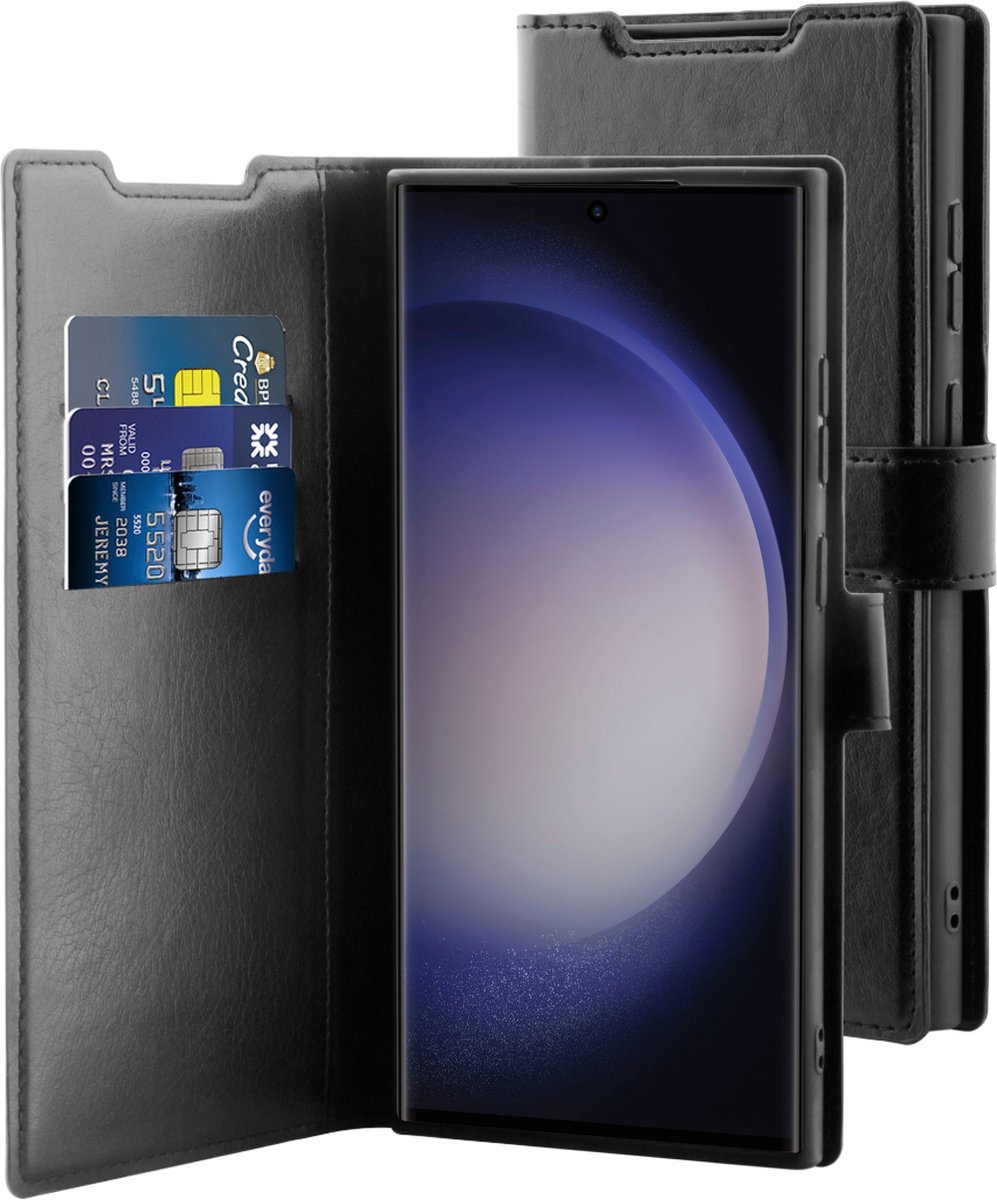 BeHello Samsung Galaxy S24 Ultra Gel wallet case zwart