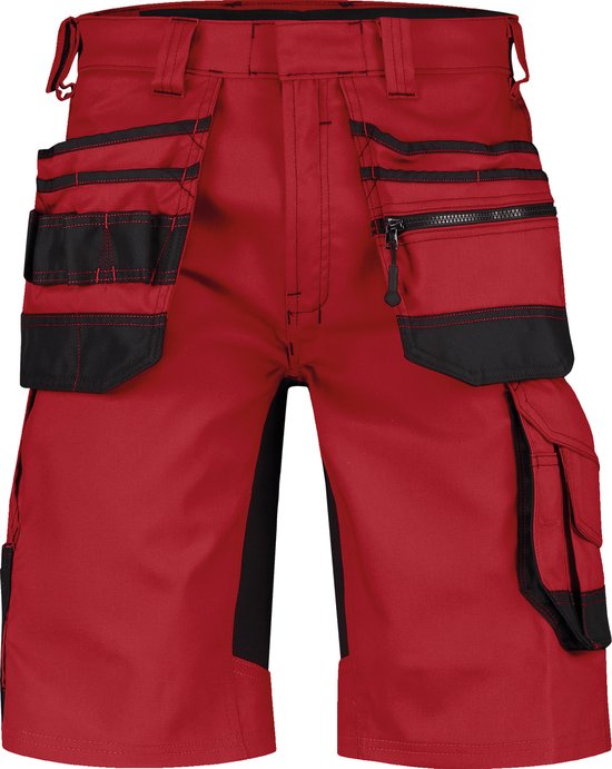 DASSY® Trix Holsterzakkenshort met stretch - maat 46 - ROOD/ZWART