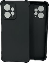 Shockproof Soft TPU hoesje Silicone Case Geschikt voor: Xiaomi Redmi Note 12 4G-Zwart