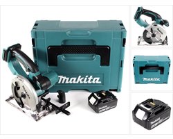 Makita DSS 501 G1J 18V 136 mm Li-ion accu handcirkelzaag in Makpac + 1x 6,0 Ah accu - zonder lader
