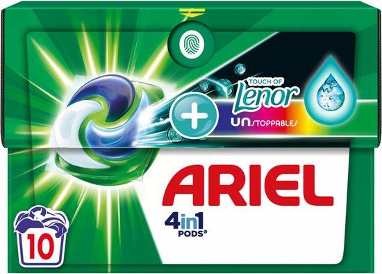 Ariel 4in1 Wasmiddel Pods Color Lenor Unstoppables 10 stuks | bol