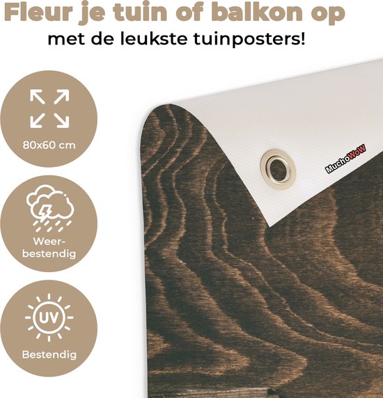 Tableau jardin Rustique - Fruits - Ustensiles de cuisine - Fraise - 80x60 cm - Affiche jardin - Toile jardin - Affiche extérieur