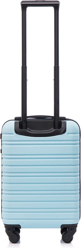 KINSTON Cabinekoffer voor EasyJet, 4 afneembare wielen, compact formaat - Lichtgewicht en duurzame handbagage, afneembare zwenkwielen - Blauw