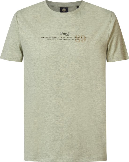 Petrol Industries - Heren Logo T-shirt Zen - Geel - Maat L