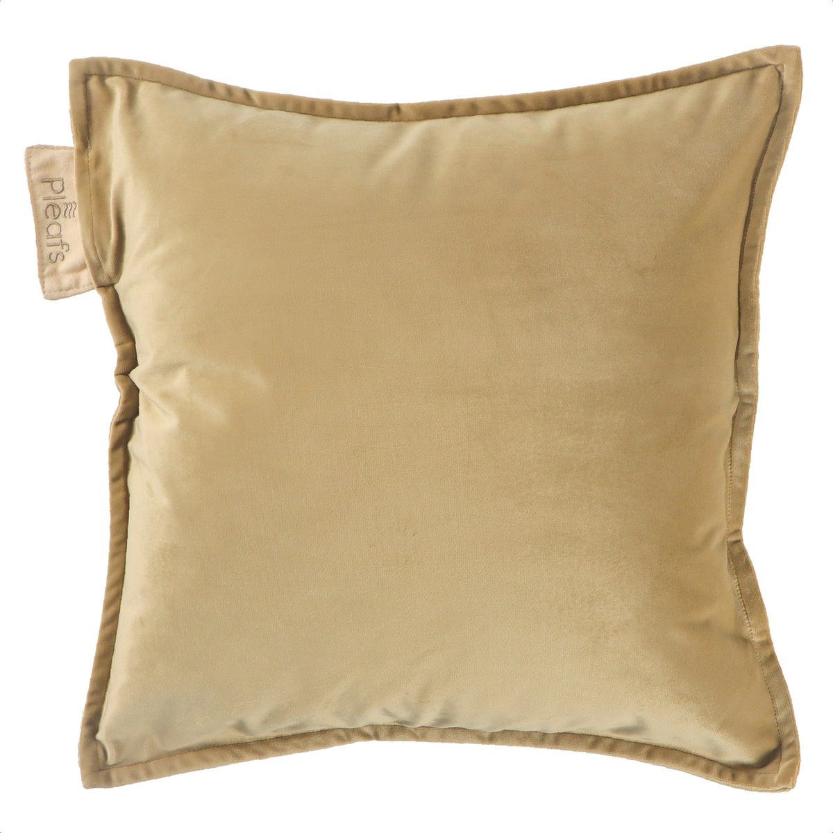 Pleafs® Sierkussen - Plush - Crewel Tan - 45x45cm - Inclusief binnenkussen