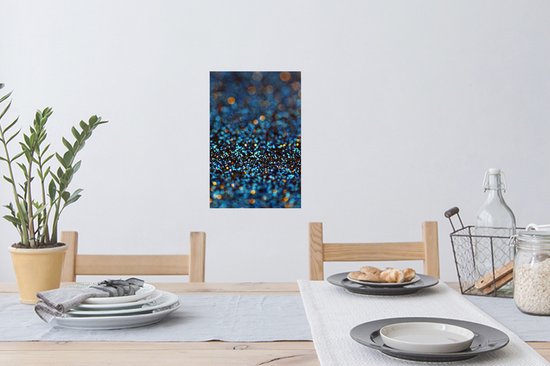 Sticker Muursticker Texture ou fond Glitter colorées sur fond délavé - 20x30 cm - Film adhésif autocollant - Sticker mural repositionnable