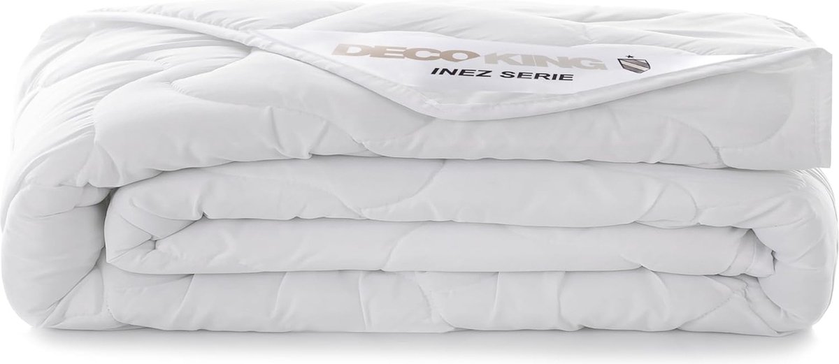 Deco King Vierseizoenendekbed, hypoallergeen, 100 procent microvezel, met Öko-Tex keurmerk, wit, 200 cm x 200 cm