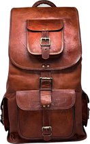 Sac à dos pour ordinateur portable marron Vintage sac à dos de Voyages universitaire Mochila Indiana Jones, marron, 20"