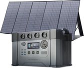 Allpowers® Pro Powerstation - 4x 2400W AC Stopcontact - Draagbare Solar Generator - Zonnepaneel Powerstation - Compleet Met Accu - Camper Zonnepaneel - Hoge Kwaliteit - Multifunctioneel Gebruik - Eenvoudig Om Te Gebruiken - 4000W - Prep - Noodpakket