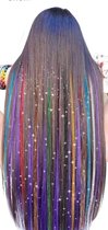 Sasemy® - Guirlandes Cheveux - Paillettes Cheveux - Décoration pour cheveux - Accessoires pour cheveux - Cheveux de Festival - 8 couleurs - 1200 fils - 150 par paquet - Carnaval - Cheveux de carnaval