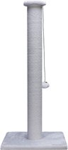 Beeztees Serpa - Krabpaal - Stof - Wit - 40 x 40 x 90 cm