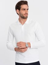 Poloshirt Heren - Longsleeve - Wit - JOTZ