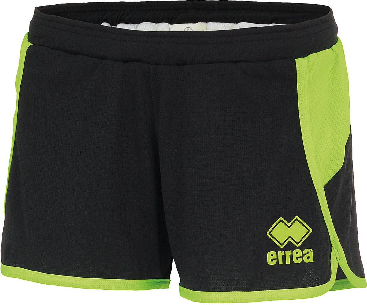 Korte Broek Errea Shima Panta Ad 08180 Zwart Fluo_Groen - Sportswear - Volwassen