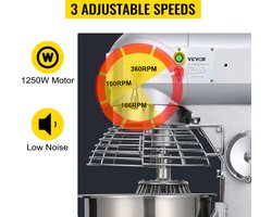 Elektrische Staande Voedselmixer Elektrische Deegmixer 30Qt Drie Snelheden