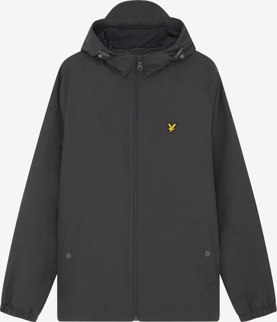 Lyle & Scott Zip Through Hooded Jacket Jassen Heren - Zomerjas - Donkergrijs - Maat XL