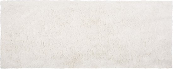 EVREN - Shaggy vloerkleed - Wit - 80 x 150 cm - Polyester