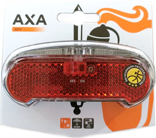 AXA Riff Battery – led achterlicht – rood – 50-80 mm