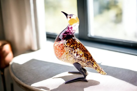 Perdrix de verre - Oiseau en Verres - Vogels - Oiseau des prés - figurine de décoration