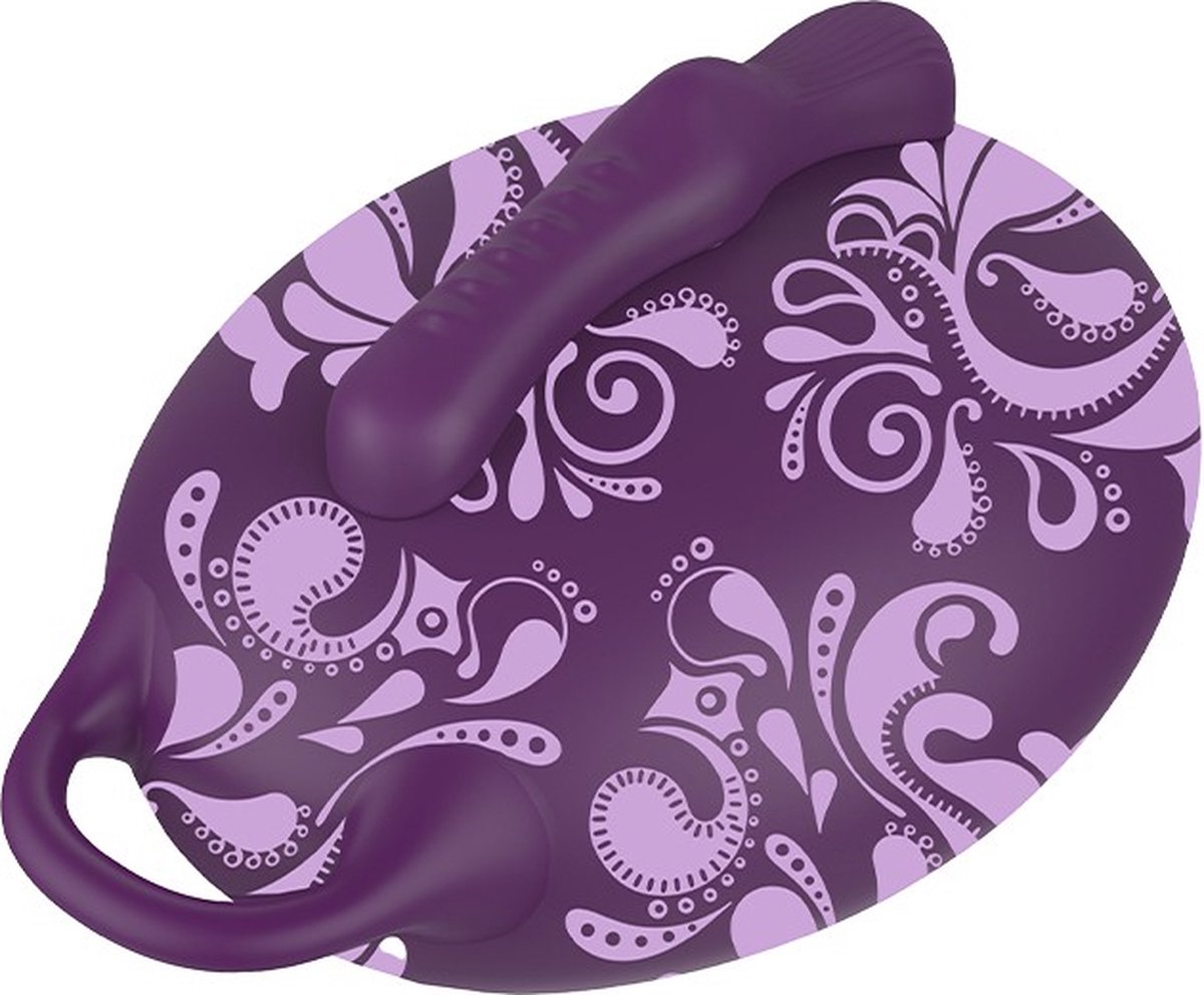 Goedkoopste Bouncy Bliss - Flow - Zit-vibrator - Hands-free Vibrator - Vibrator-kussen - Paars