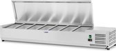 Royal Catering Opzetkoelvitrine - 150 x 33 cm - 7 GN 1/4 containers