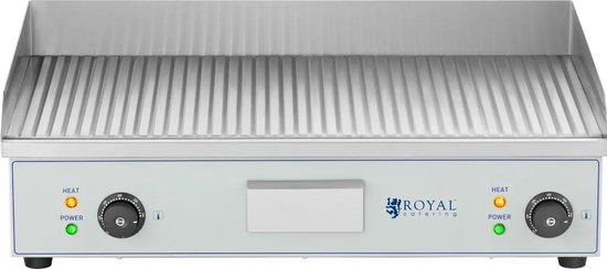 Elektrische bakplaat 72,5 cm - glad - 2 x 2,2 kW