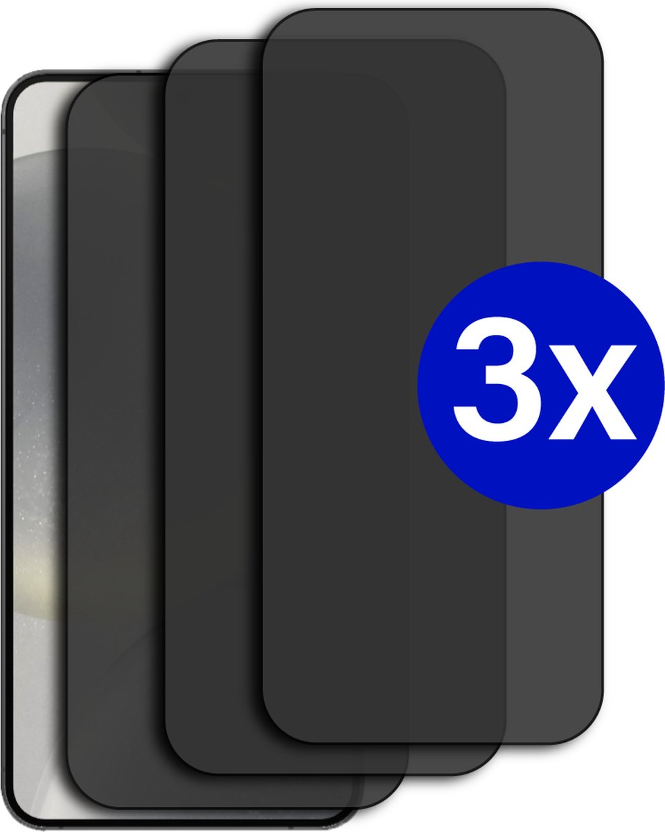 Triple Pack - Screenprotector geschikt voor OnePlus Nord 2T - Privacy - Tempered Glass - Beschermglas - Glas - 3x Screenprotector - Privacy screenprotector