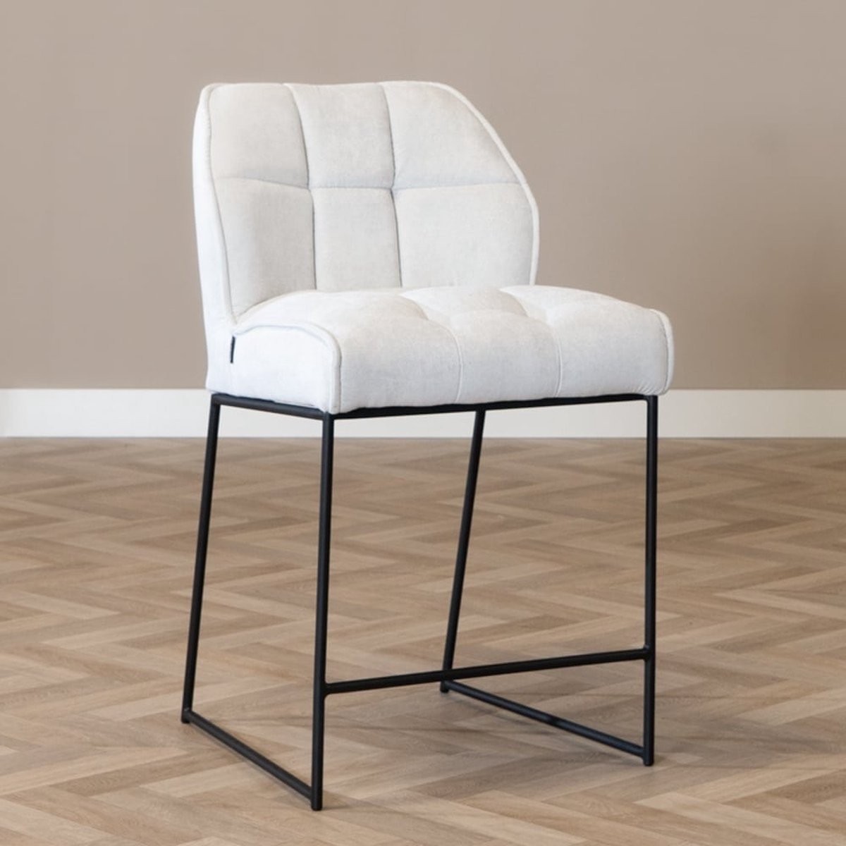 Bronx71 Scandinavische barkruk Jelle off white 70 cm - barstoel Wit