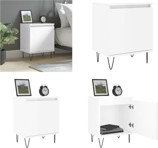 Nachtkastje Mira Wit/Goud 40 x 50 cm Vicco | Wit/Goud | Enkel | 406673135121306