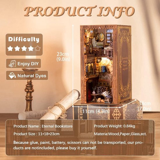 Cayi Nieuwe Insectenverhaal Doe-Het-Zelf Boek Hoekkit 3d Houten Puzzel Boekenste Cayi Nieuwe Insectenverhaal Doe-Het-Zelf Boek Hoekkit 3d Houten Puzzel Boekenste