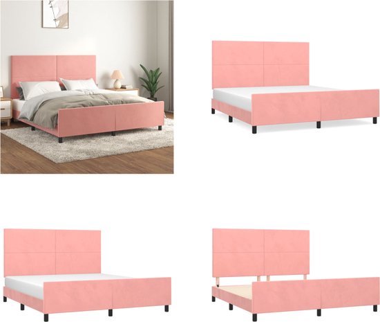 Bedframe met hoofdeinde en LED-verlichting zwart 160x200 cm