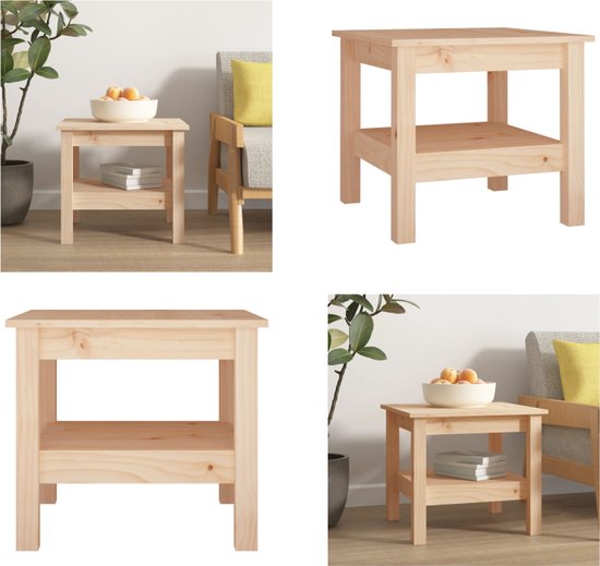 vidaXL Tuintafel 60x60x30 cm geïmpregneerd vurenhout - Tuintafel