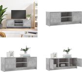vidaXL Tv-meubel 102x30x37-5 cm bewerkt hout betongrijs - Tv-meubel - Tv-meubelen - Tv-standaard - Televisiemeubel