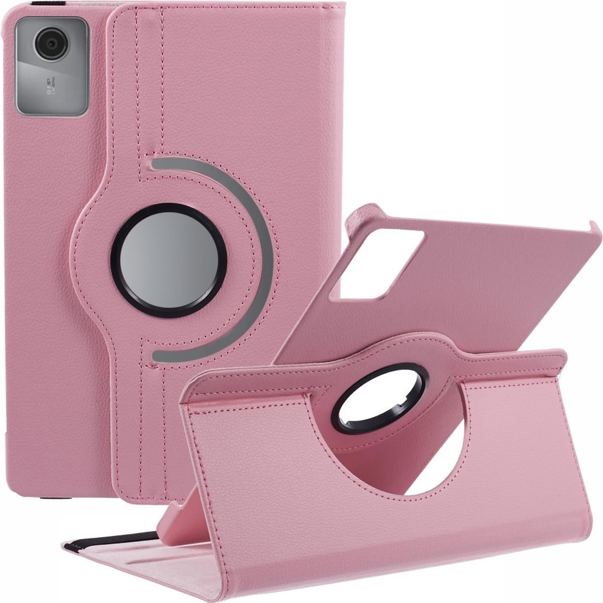 Tablethoes geschikt voor Lenovo Tab M11 Hoesje - 360° Rotating Book Case - Pink