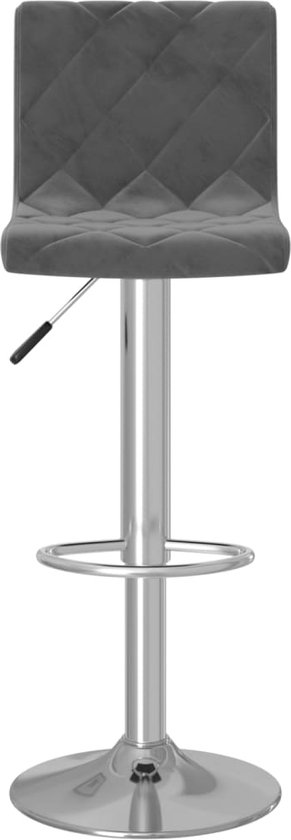 Set van 2 barkrukken Grant Fluweel licht grijs
