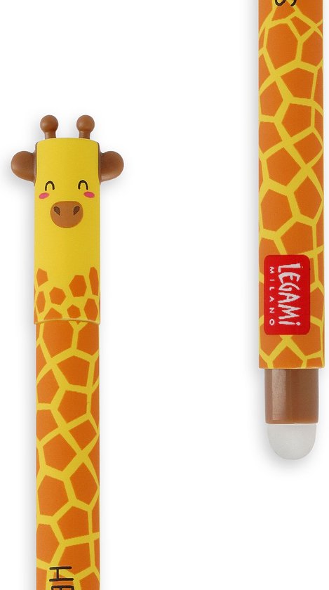 Uitwisbare pen Giraf - zwarte inkt
