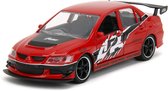 Pack duo Fast and Furious 1:32 Mitsubishi Lancer Evo + Nissan Skyline R34 GTR