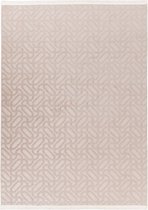 Damla | Laagpolig Vloerkleed | Light Taupe | Hoogwaardige Kwaliteit | 160x220 cm