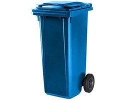 Kliko Kunststof Afval Rolcontainer Mini container - 120 l - Blauw