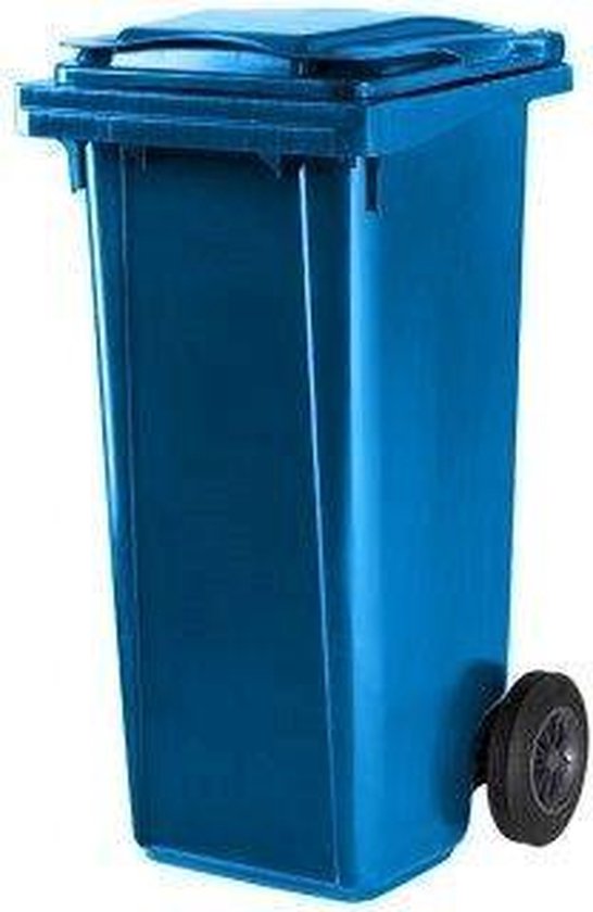Mini conteneur à déchets en plastique Kliko - 120 l - Bleu