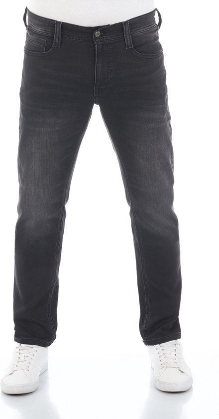 Mustang Heren Jeans Broeken Real X Oregon Tapered K tapered Fit Zwart 33W / 36L Volwassenen Denim Jeansbroek