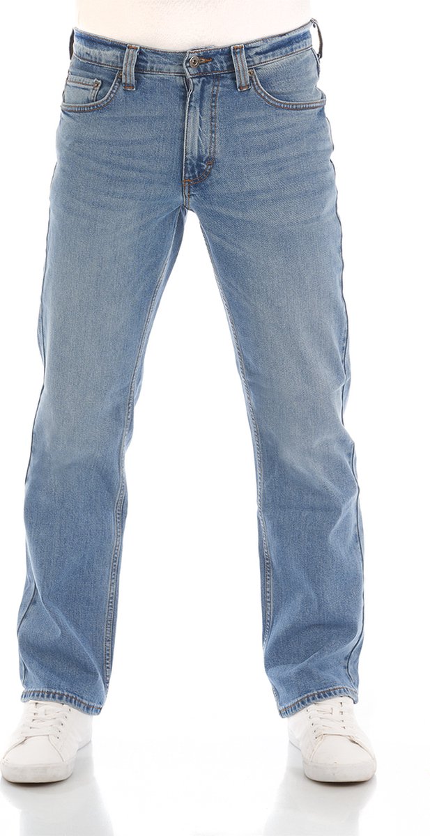 Mustang Heren Jeans Broeken Big Sur regular/straight Fit Blauw Volwassenen Denim Jeansbroek