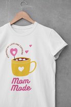 Shirt - Mom mode - Wurban Wear | Grappig shirt | Leuk cadeau | Unisex tshirt | Moederdag | Moeder cadeau | Diffuser | Yoga | Wit